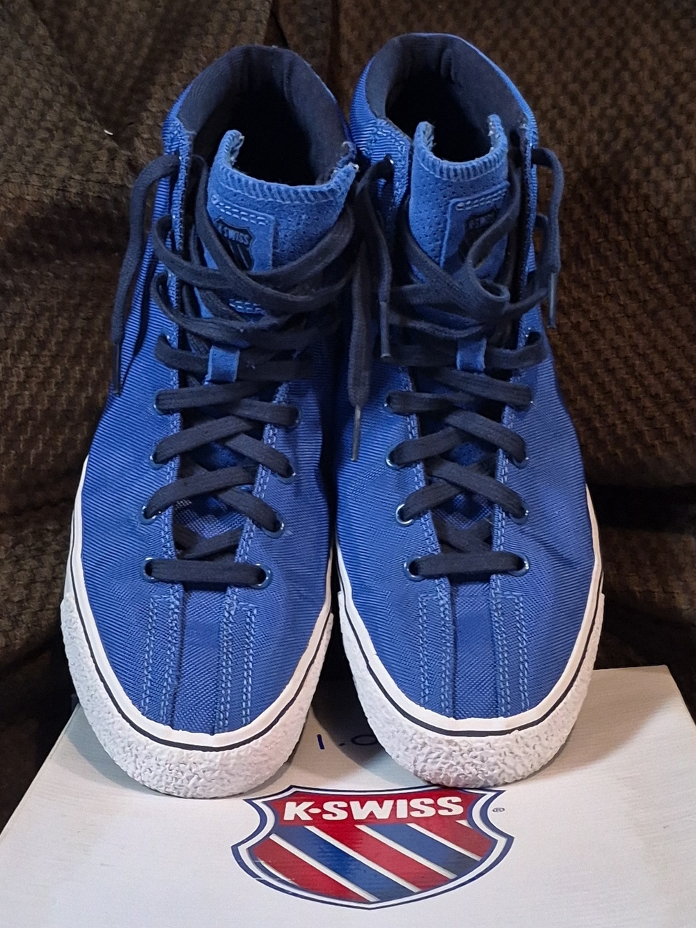 K-Swiss Mens 10.5/Women's 12 Blue High-Top Sneakers